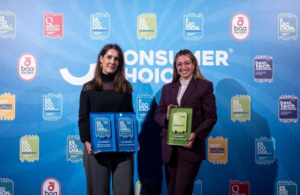 Goldenergy: 3ª vez Escolha Sustentável e 6ª vez Escolha do Consumidor