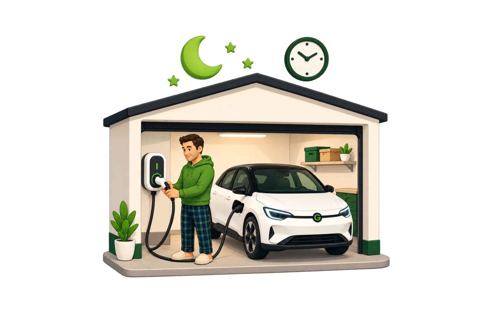 melhor forma carregar carro eletrico casa