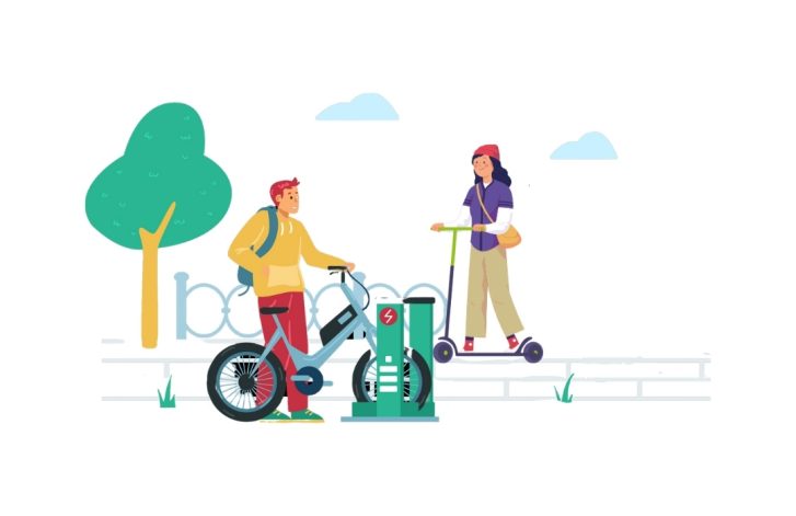 trotinete ou bicicleta elétrica